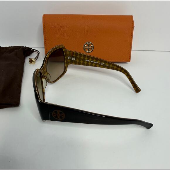 Tory Burch TY7004 521/12 Oversized Sunglasses Brown Gradient Lenses Case & Pouch main image 10
